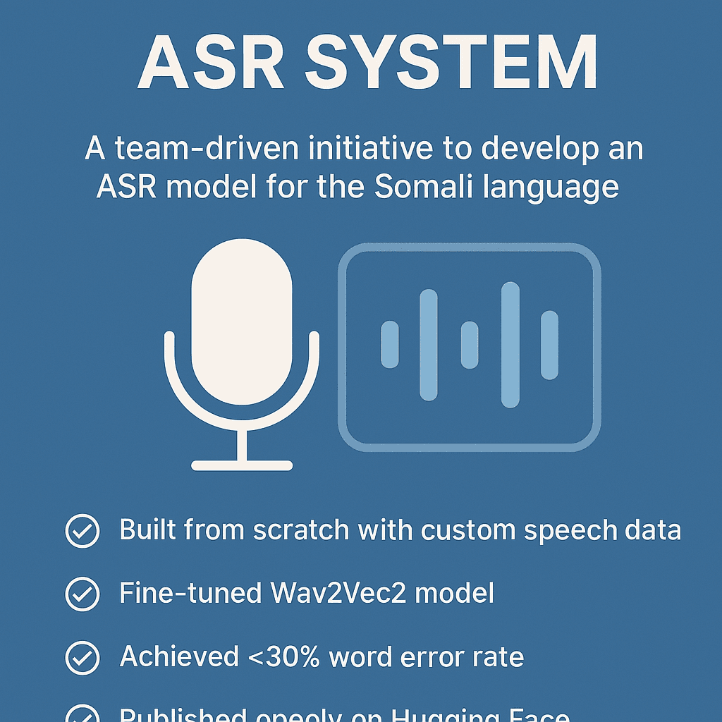 ASR for the Somali Language